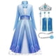 thumbnail image 3 of Frozen-vestido de princesa Elsa 2 para niñas, disfraz de princesa, Vestidos de fantasía para niños, Reina de la nieve, Disney, 3 of 4