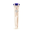 thumbnail image 3 of ANGARA Natural 1.9 ct Tanzanite Vintage Style Ring with Diamond Accents in 14K Rose Gold for Women (Size-9x7mm) | December Birthstone, Anniversary, Jewelry Gift for Women | Natural Tanzanite Ring, 3 of 8