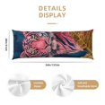 thumbnail image 3 of Picia Pink Tiger Gold Leaves Body Pillow Cover - Super Soft Microfiber 20x54 Body Pillow Case - Envelope Closure, Wrinkle, Stain Resistant Body Pillow Cover,Elegant Bedding, 3 of 8