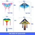 thumbnail image 2 of Set de cometas Flying Hoofer, 4 cometas de nailon, fáciles de volar, 2 of 6