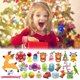thumbnail image 3 of Calendario de Adviento de Navidad, caja ciega de cuenta atrás, juguete con burbujas de empuje, colgante para aliviar el estrés, regalos sorpresa para niños, 3 of 6