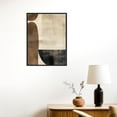 thumbnail image 6 of Mid Century Modern Wall Art Prints, Earth Tone Brown Geometric Poster, Abstract Minimalist Artwork for Organic Living Room, Entryway Picture Decor, Unframed Size 40x50 cm / 16x20″, 6 of 14