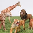 thumbnail image 2 of Figuras de animales de la selva oso de fresa Juguete Jirafa, 2 of 5