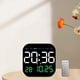 thumbnail image 4 of Reloj despertador Digital con configuración de alarma Reloj de escritorio pantalla LED temperatura fecha semana visualización para dormitorio , 3 colores, 4 of 8