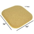 thumbnail image 3 of Alexis Memory Foam No Slip Back 16 x 16 Chair Pad Cushion 12 Pack - Gold, 3 of 6