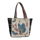 thumbnail image 4 of Bolso de hombro de lona jinwen Bolso de viaje de moda con cremallera informal flor de mariposa, 4 of 8
