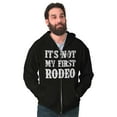 thumbnail image 3 of Not My First Rodeo Horseback Riding Zip Up Hoodie Men's Women's Brisco Brands X, 3 of 6