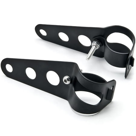 Harley Davidson Springer Forks Krator Black Headlight Mounting Bracket Fork Ears 31-37mm For Harley Davidson Softail Springer Heritage Classic ()