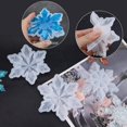 thumbnail image 3 of 5 piezas de Moldes de resina de silicona navideños, moldes de copos de nieve 3d, molde de resina de fundición epoxi de silicona Compatible con D, 3 of 5