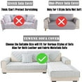 thumbnail image 2 of Sectional Sofa Cover, Velvet Sofa Slipcover Furniture Protector Anti-Slip Couch Covers Child Recliner Backrest Armchair Covers-Light blue-Rectangle110*210cm(43*83in), 2 of 7