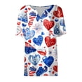 thumbnail image 3 of idosla 250 Anniversary USA Tshirt Women USA 250th Anniversary Patriotic American Tops 1776-2026 (Red, XL), 3 of 3