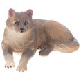 thumbnail image 3 of Mini simulación de lobo, modelo de animal salvaje de plástico, decoración de lobo falso, estatua de lobo, 3 of 7