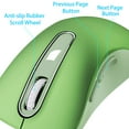thumbnail image 3 of memzuoix Wireless Mouse, 5 Button 1400 DPI Mobile Optical Mouse, Cordless Laptop Mouse with Nano Receiver, Portable Computer Mice for PC, Desktop, MacBook, Green, 3 of 9