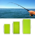 thumbnail image 2 of Silicone Insert Fly Fishing Tackle Boxes Single Side Clear Lid Fly Box Container, 2 of 18