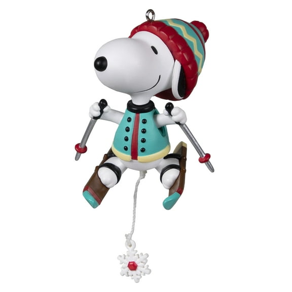 Hallmark Keepsake Ornament (The Peanuts Gang Skiing Snoopy Pull-String)