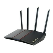 ASUS RT-AX55 AX1800 Dual Band Wi-Fi 6 Gigabit Router, Lifetime Internet Security, Mesh Wi-Fi Support