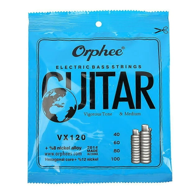 Cordes pour basse électrique, jeu de 4 cordes en alliage de nickel, accessoire pour débutant