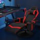 thumbnail image 2 of Customize Modern Red Office massage Chair Ergonomic High-Back PU Leather Audio Gaming Chair with Speakers and Cupholders My Lux Decor Round, 2 of 6