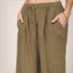 thumbnail image 3 of Pantalones Largos De Mujer Pantalones de lino y algodón con bolsillos Estilo bohemio Traje diario (Marrón claro XL) Ygjytge para Mujer Marrón claro T L, 3 of 7
