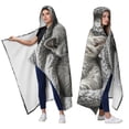 thumbnail image 2 of Cute Cat Wearable Blanket Hoodies for Women Men Adults Cat Lovers Soft Cozy Funny Cats Hooded Blankets for Couch Home Decor Birthday Gifts 60×80 Inch, 2 of 5
