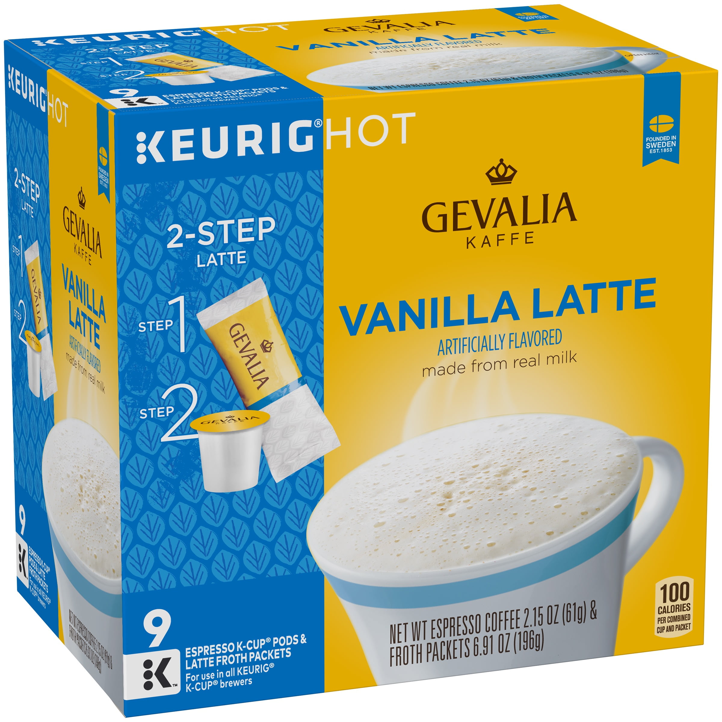 Gevalia Kaffe Vanilla Latte Espresso 