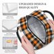 thumbnail image 3 of Balery Orange Plaid Bolsa de Almuerzo para Mujeres, Caja de Almuerzo, Bolsa de Almuerzo Pequeña Impermeable, Tote de Almuerzo Reutilizable con Gran Capacidad, 3 of 6