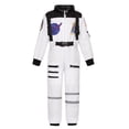 thumbnail image 4 of Gunia Kids Astronaut White Spacesuit For Boys Girls Cosplay Halloween Role Play Dress Up Outfits Stage Performance Holiday Party Wear,White, 4 of 4