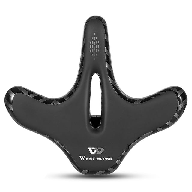 Sillín Bici Sillín ancho para bicicleta, cómodo cojín para bicicleta de montaña, asiento impermeable