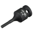 thumbnail image 1 of Unique Bargains 3mm Impact Hex Bit Socket, 1/4' Square Drive 35mm Length CR-MO Metric Sizes, 1 of 5