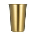thumbnail image 2 of 5 Pack 500ML Gold Color Stainless Steel Cup Bar Party Coffee Mug Colored Metal Tumblers Wide Mouth Cups Cold and Heat Resistant Mug Unbreakable for Indoor Outdoor Use, 2 of 9