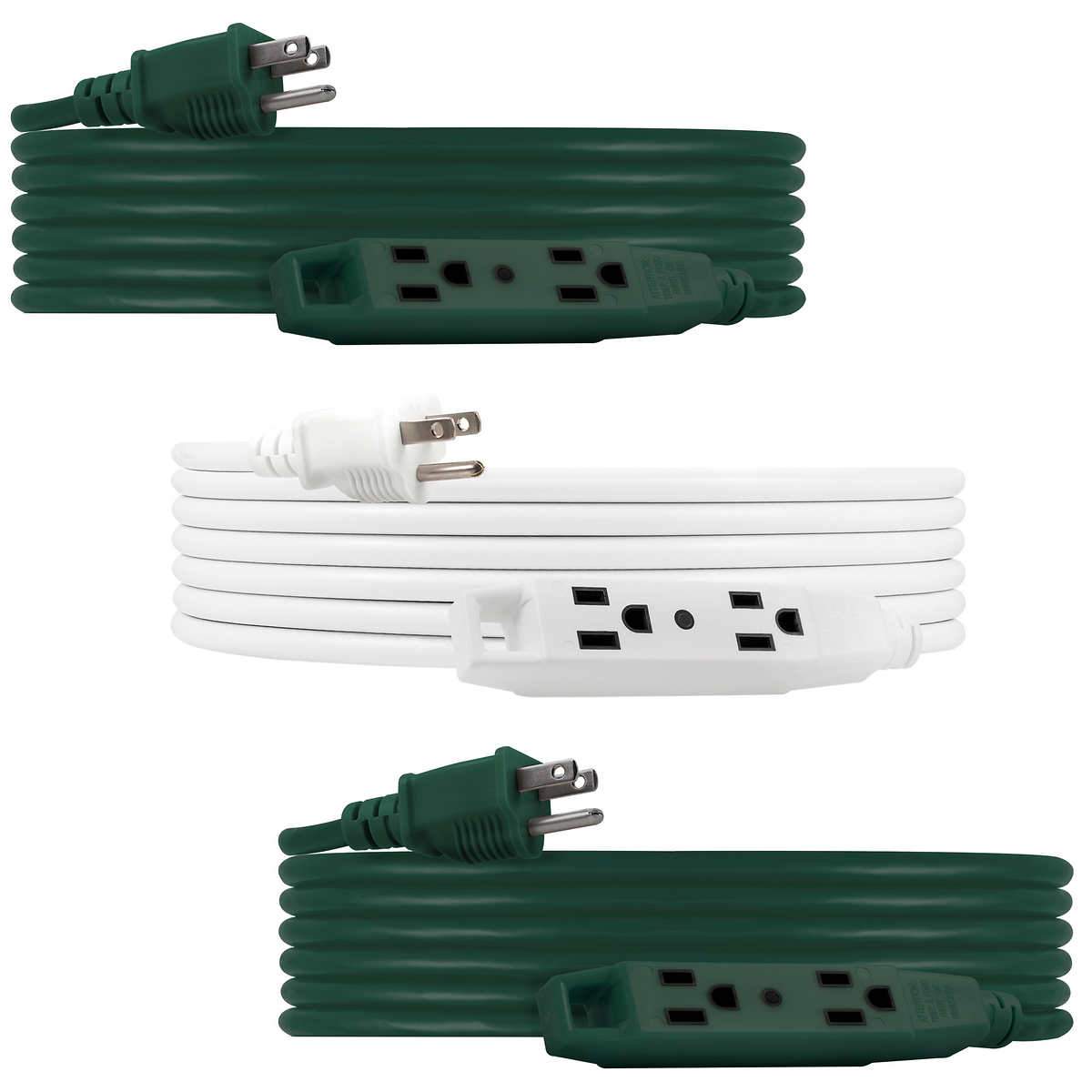Jasco UltraPro 3outlet Outdoor Extension Cord, 3pack
