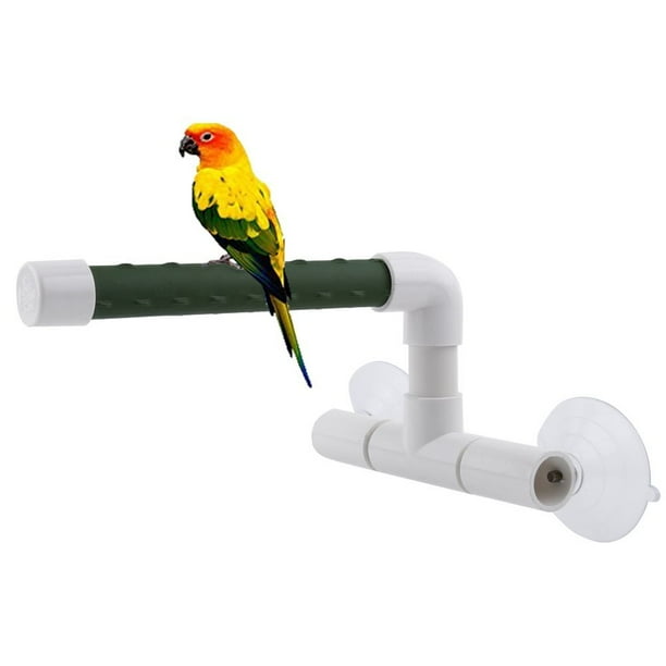 Yosoo Suction Cup Shower Perch Stand for Bird Parrot Macaw African