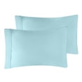 thumbnail image 2 of Superior 2-Piece Rayon From Bamboo Light Blue Pillowcases, Standard, 2 of 4
