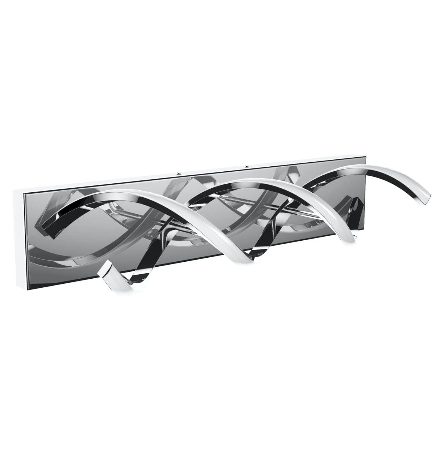 Modern LED Bathroom Vanity Lights, 1-Light Aluminium Stainless Steel Spiral Design Wall Lighting Fixture, Bathroom Sconces Wall Lighting for Living Room Entryway Bedroom Wall Sconce