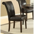 thumbnail image 3 of Monarch Specialties 2-Pieces 39" Leather-Look Dining Chair in Burgundy, 3 of 3