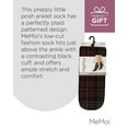 thumbnail image 7 of MeMoi Women's Perfect Plaid Stretch Anklet Sock - Womens - Female, One Size, Black, 7 of 7