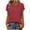Watermelon Red, variant on UAMVSH Women's Short Sleeve Tops Casual Summer Basic Tee Shirts Soft Crewneck Loose Fit Henley T-Shirt Spring Outfits