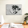 thumbnail image 3 of Elephant Stock Bonsai Yin Yang Wall Art - Horizontal Canvas Wall Art - Living Room Wall Decor - Wellness Canvas - Gray And Black Decor - 12" x 8", 3 of 8