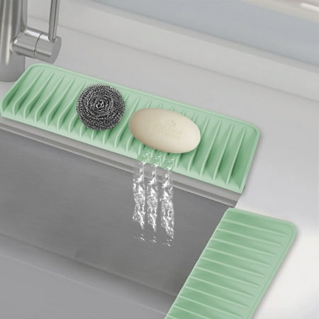 

Popular Pick Usloyux Mat for Kitchen Sink Silicones Drying Mat Drainer Mat Protection Sink Non Slip Dish Draining Mat Dish Washer Perfectly for Sinks in Kitchen & Bathroom