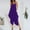 Purple, variant on Tbopshirt Pants for Women Plus Size Women's Casual Sleeveless Loose Straps Solid High Waist Wide Leg Jumpsuit Rompers With Pocket Loose Causal Pants