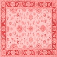 thumbnail image 1 of Ahgly Company Indoor Square Oriental Red Traditional Area Rugs, 4' Square, 1 of 4