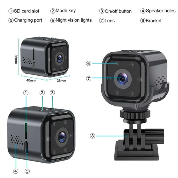 AS03 Mini Cámara Cámara de Seguridad Inteligente para el Hogar HD 1080P Vigilancia de Seguridad Inalámbrica Batería Incorporada 960 MAh Visión