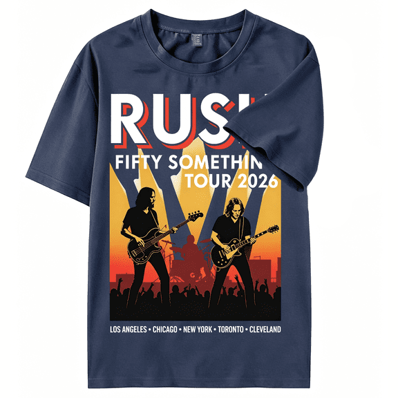 Rushs Shirt Band Print 2026 Tour Merch Tshirts Music Graphic Fashion Tees For Fans