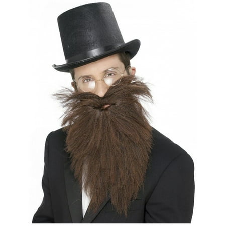 Long Beard and Tash Adult Costume Accessory Brown