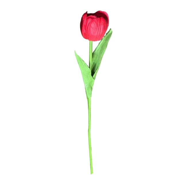 Tulipán artificial de tacto real de 35 cm de PU, tulipán artificial realista con tallo largo para bodas, hogar, centro de mesa, decoración de jardín de primavera.