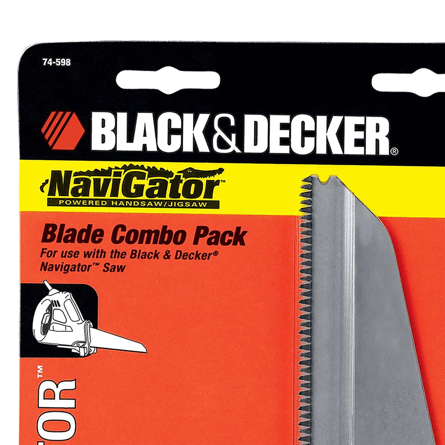 BLACK+DECKER 3-Piece Replacement Blade Set for Navigator Electric Hand Saws, 74-598, 74-598