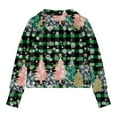 thumbnail image 4 of Birdeem Chandails pour Femmes, Chandails de Noël pour Femmes, Chandail de Noël pour Femmes, Manches Longues, Imprimé, Col Rond, Chandail-Over, Blouses pour Femmes, Blouses pour Femmes Mode, 4 of 5