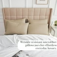 thumbnail image 3 of Southshore Fine Living, Inc. Pillow Covers for Full, Twin or Queen Pillows, 20" x 30", Taupe, 3 of 8