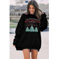 thumbnail image 3 of Womens White Christmas Sweatshirt Crewneck Christmas Tree Graphic Shirts Oversized Xmas Pullover Sweater, 3 of 5