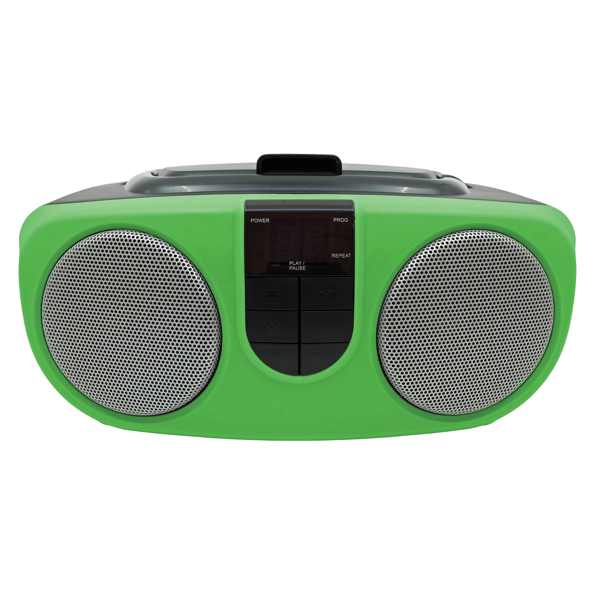 Proscan Portable CD Radio Boombox, Green, PRCD243M